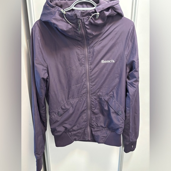 Bench Lightly Puffed Slim-Fit Bomber Jacket in Beautiful Purple - Picture 1 of 4